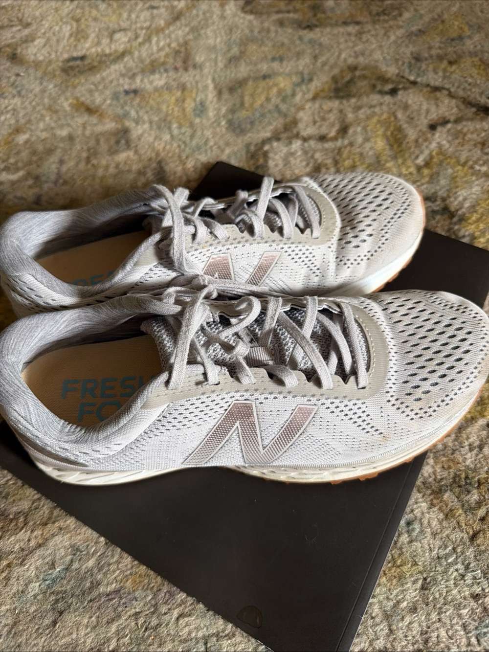 New Balance Women's Light Gray Fresh Foam Running Shoes -size 10